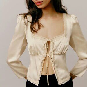 NWT REFORMATION Lucinda Silk Top